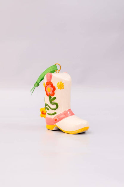 Cowgirl Boot Hanging Decoration