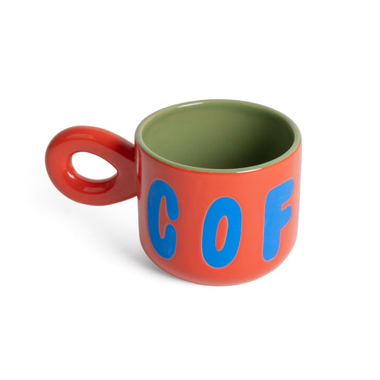 Mug à Café Rouge Helio Ferretti Vue 3