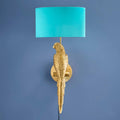 Applique Murale Perroquet Percy, Or/Turquoise