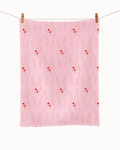 Torchon de cuisine biologique - Paix