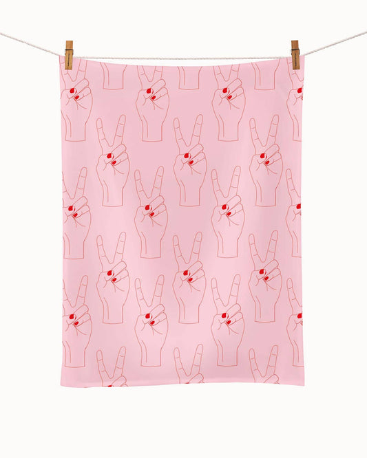 Torchon de cuisine biologique - Paix