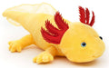 Peluche Axolotl Jaune aux Yeux Bleus de