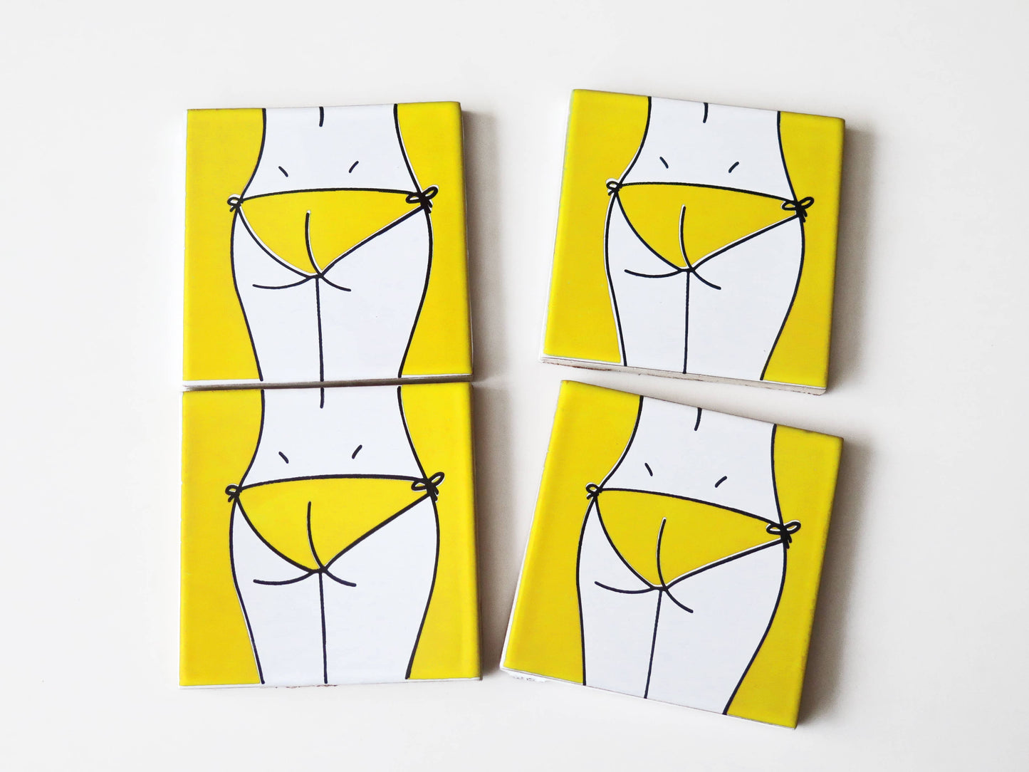 Sous-verres en céramique Bikini Design