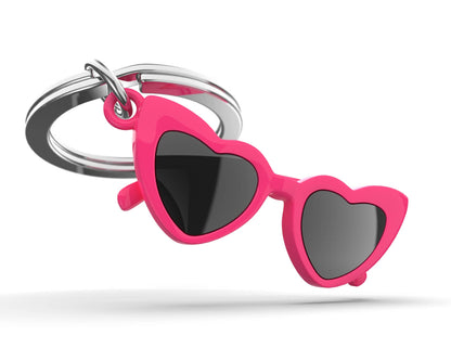 Porte-clés Lunettes cœurs