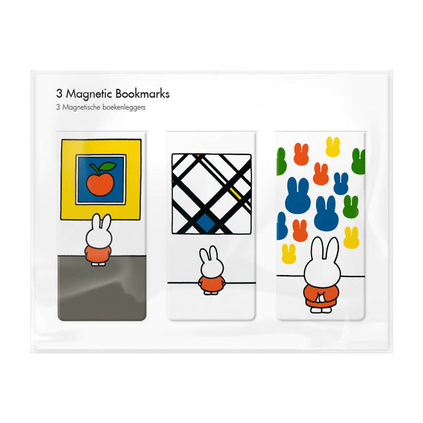 Magnetic Bookmark, Set of 3, Miffy at the Museum