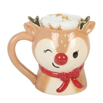 Ensemble mug et chaussettes de Noël Ruby le renne
