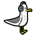 Autocollant Mouette
