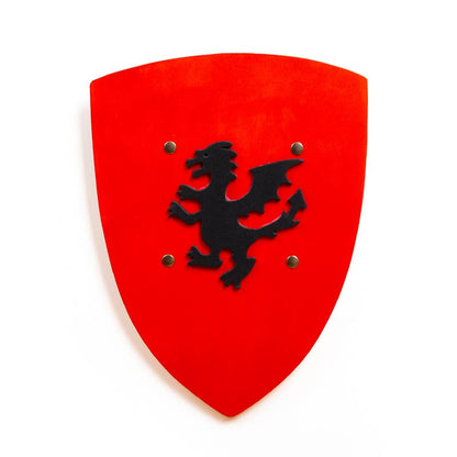 BOUCLIER KAMELOT ROUGE AVEC DRAGON S - KALID MEDIEVAL