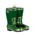 Ornement de Noël botte de pluie en verre – 10 cm