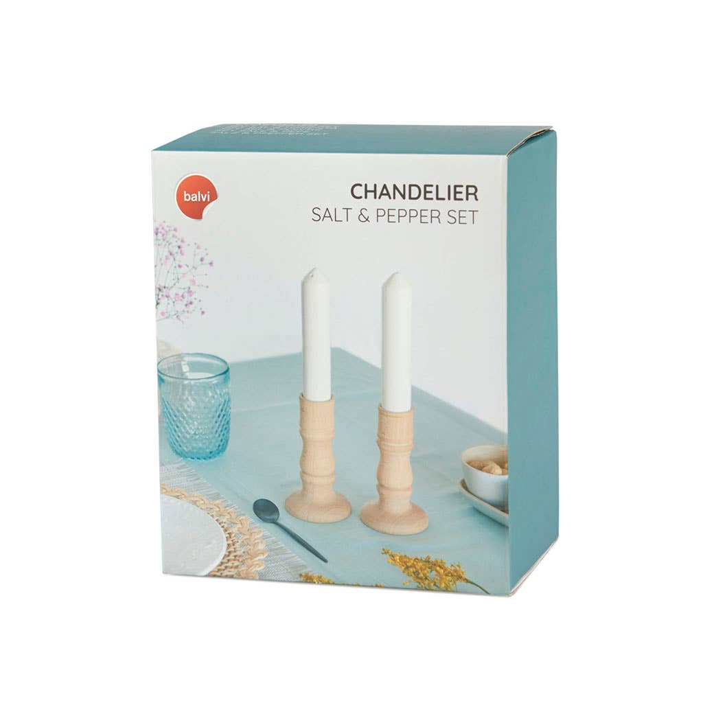 Salt and pepper candlesticks