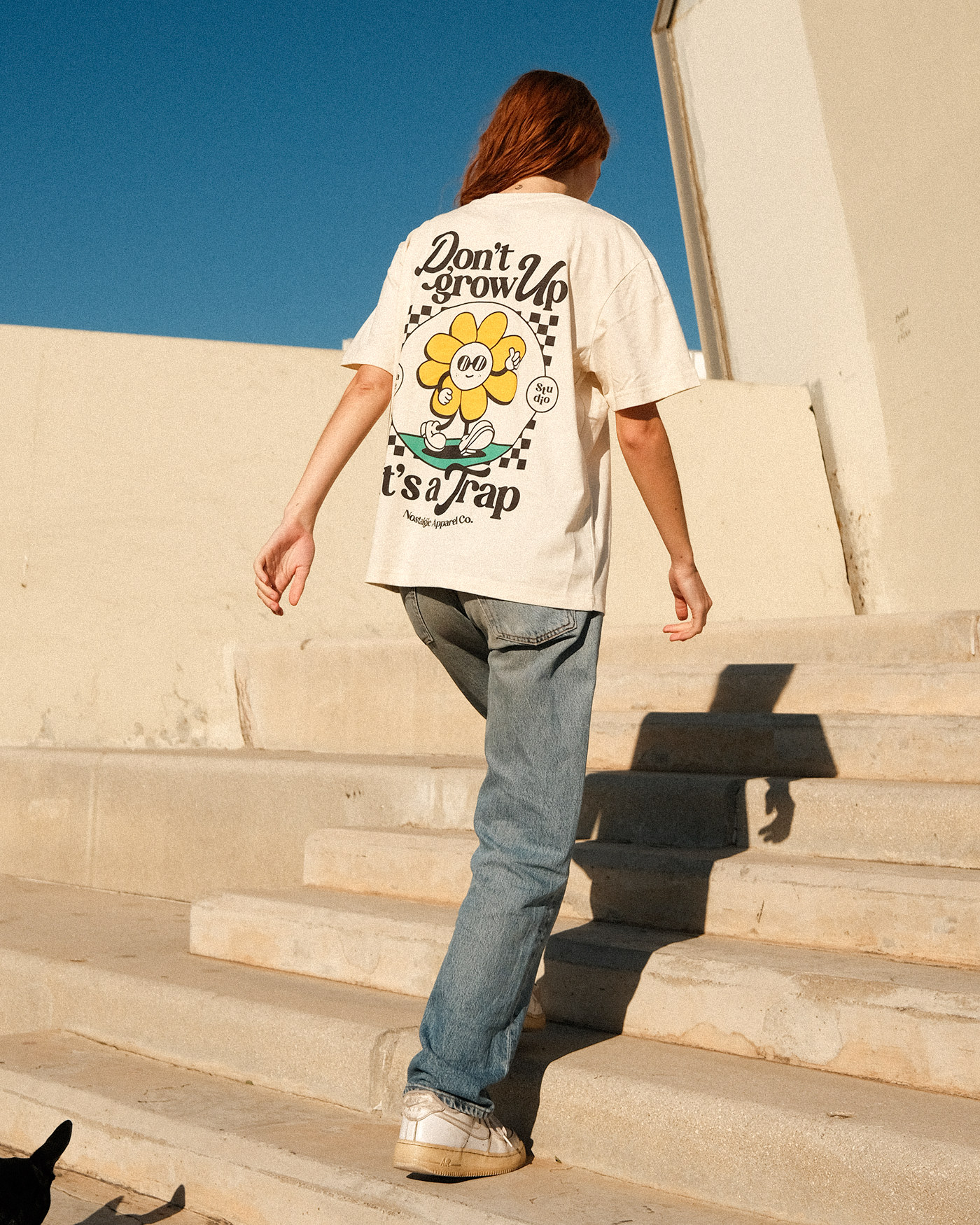 t shirt dont grow up its a trap nostalgic apparel