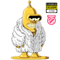 Figurine Gold Chrome Bender the Offender