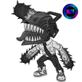 Figurine Chainsaw Man (B&W)