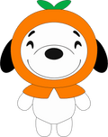 Snoopy Orange Plush Keychain