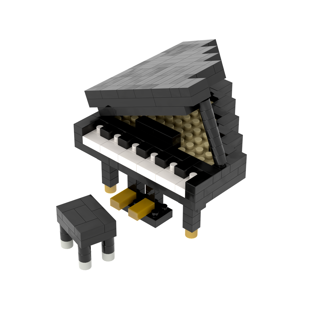BRIXIES Klavier (Flügel) schwarz