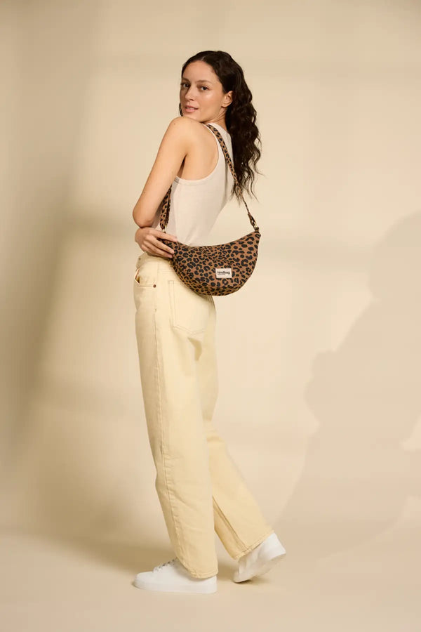 Andrea Cinnamon Leopard Fanny Pack