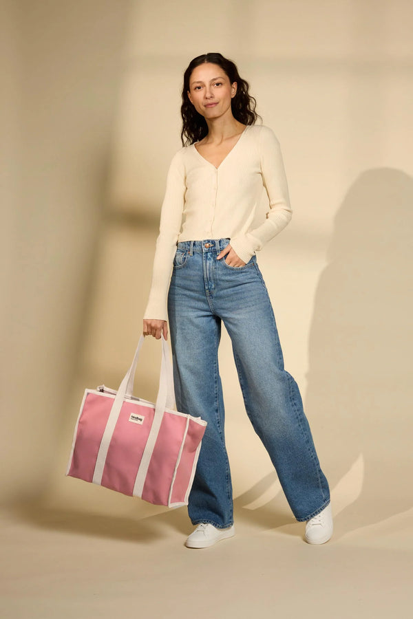 Oscar Rose blush tote bag