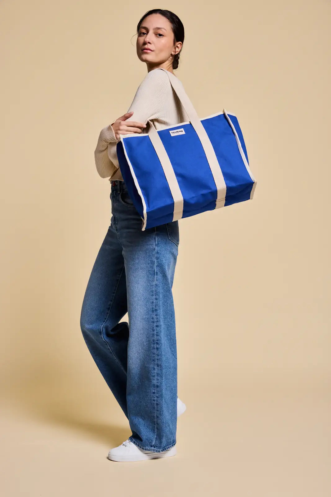 Oscar electric blue tote bag