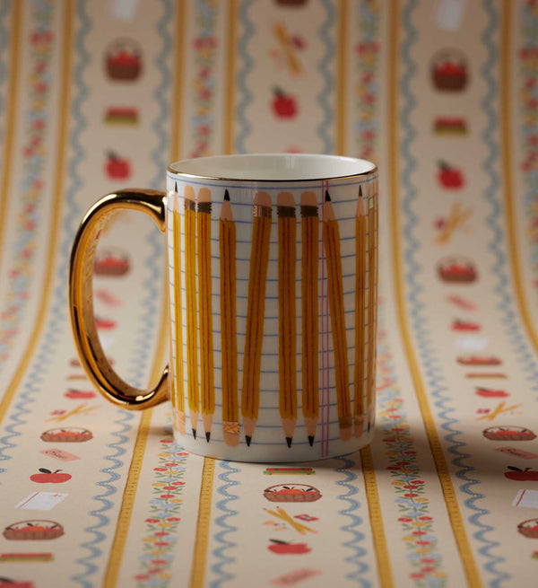 Mug en porcelaine Crayons