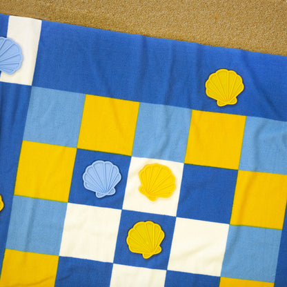 Serviette de plage et jeu Tic Tac Toe