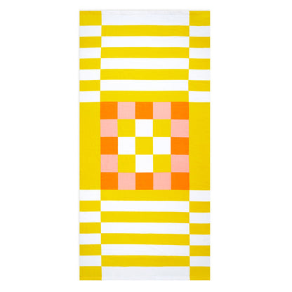 Serviette de plage et jeu Tic Tac Toe