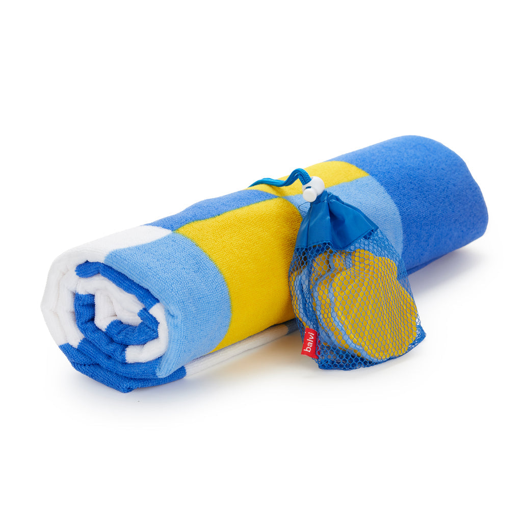 Serviette de plage et jeu Tic Tac Toe