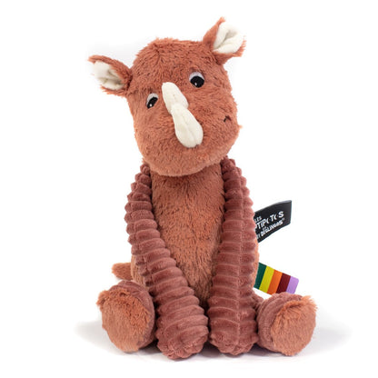 Peluche rhinocéros Grobisou terracotta – Les Ptipotos