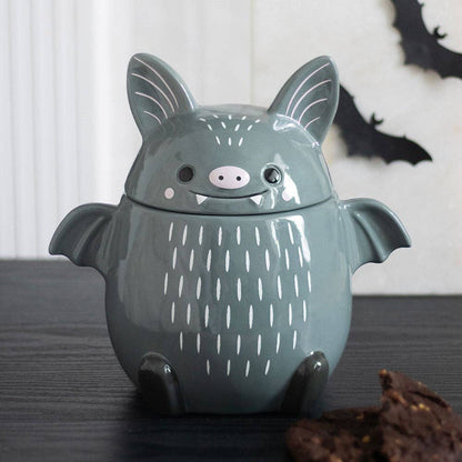 Pot à biscuits Halloween chauve-souris mignonne