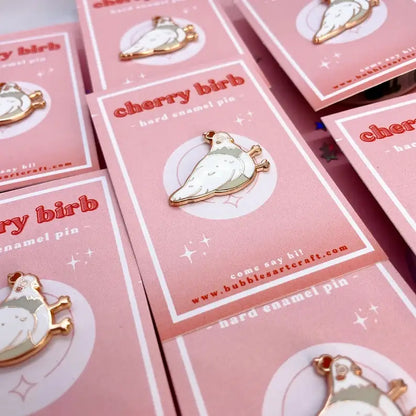 Cherry Pigeon Pin