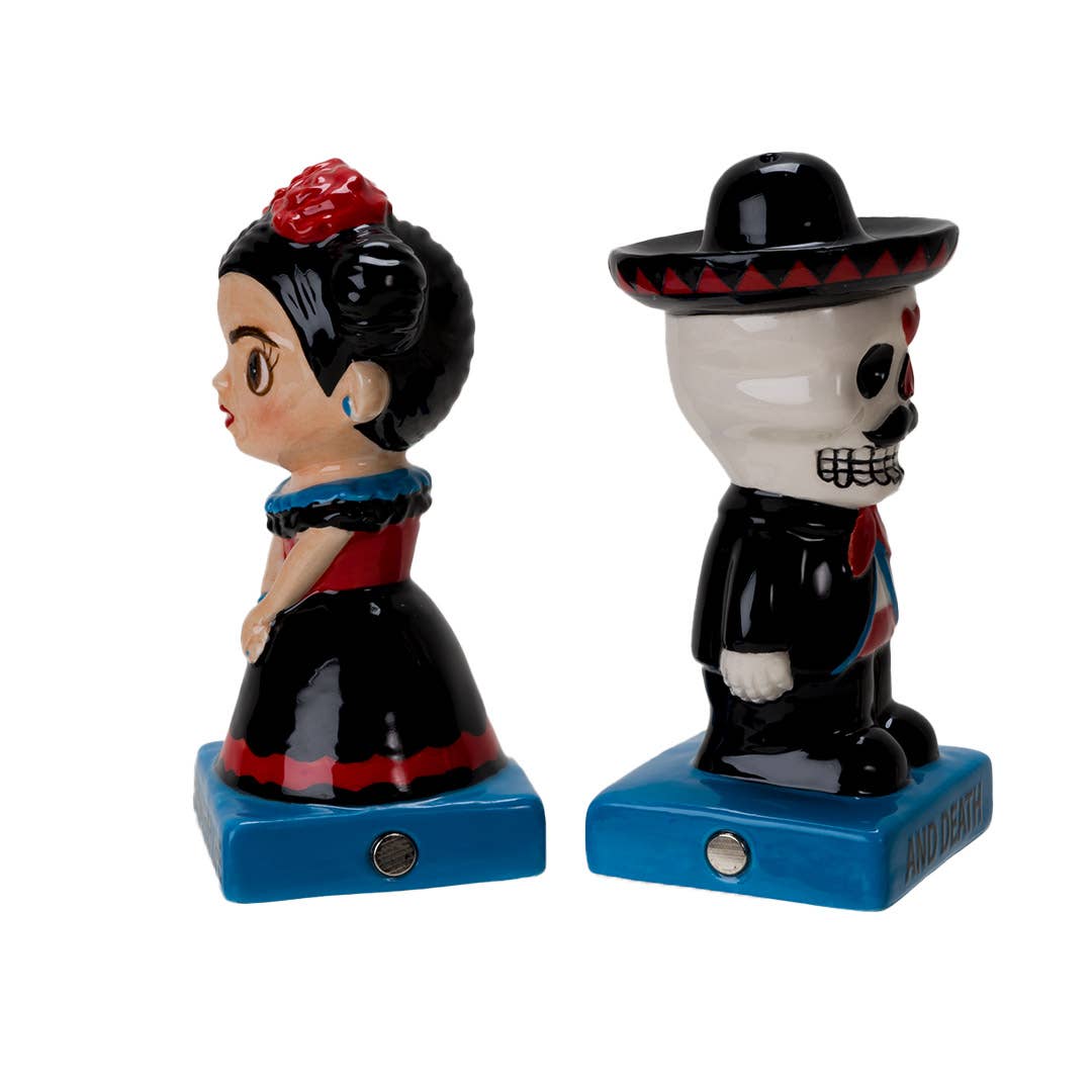 Dia De Los Muertos Ceramic Salt and Pepper Shaker Set