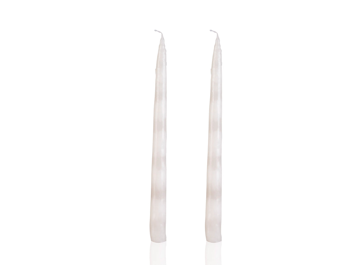 Bougies Coulantes Blanches – Lot de 2