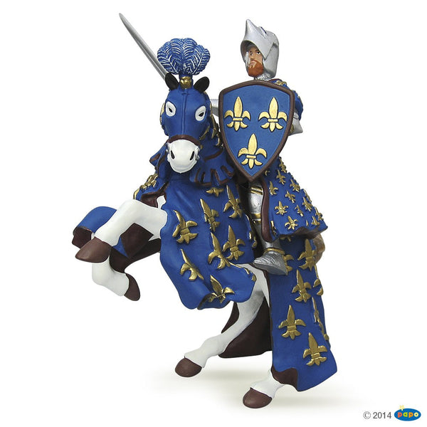 Figurine Prince Philippe bleu Papo - personnage médiéval