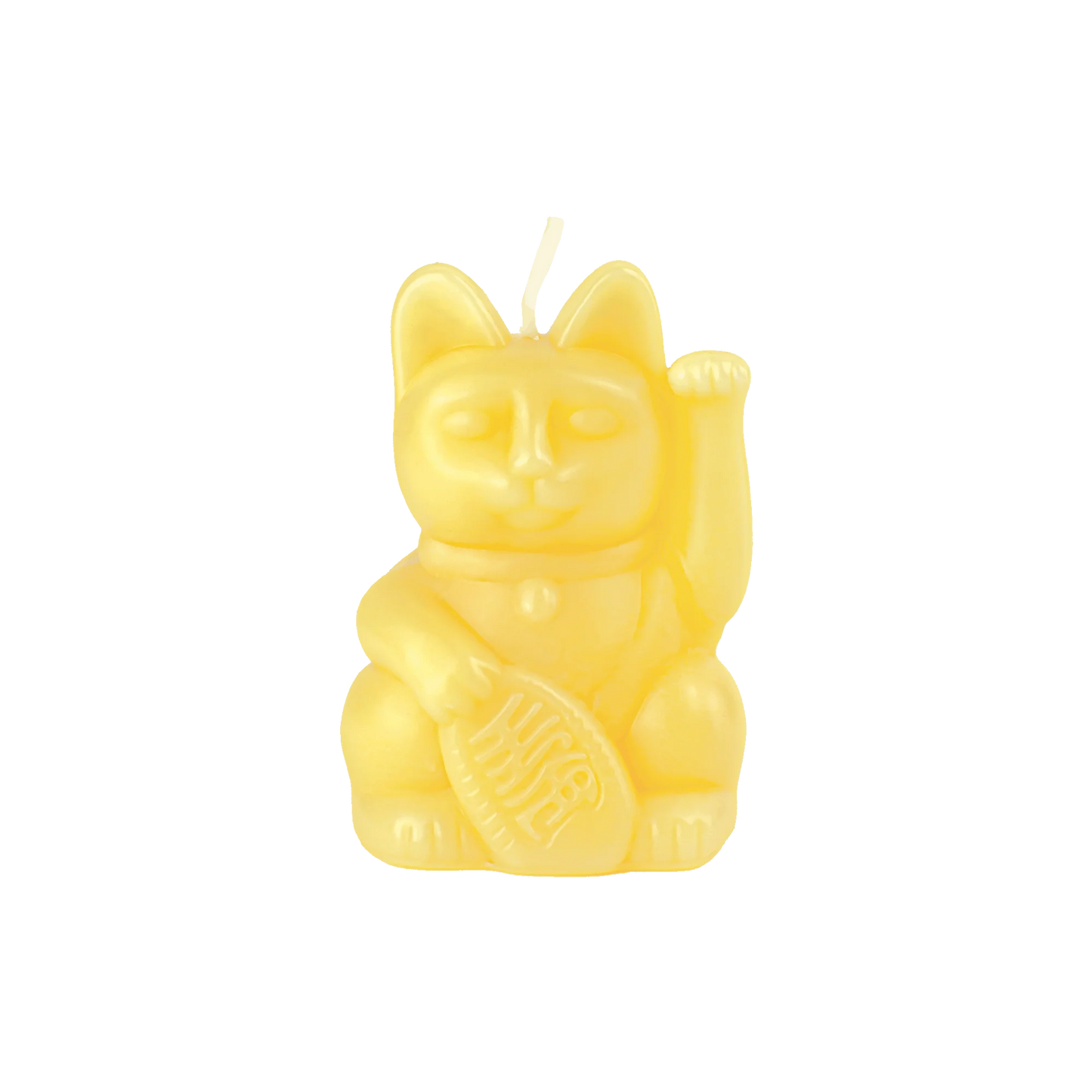 Yellow Lucky Cat Candle