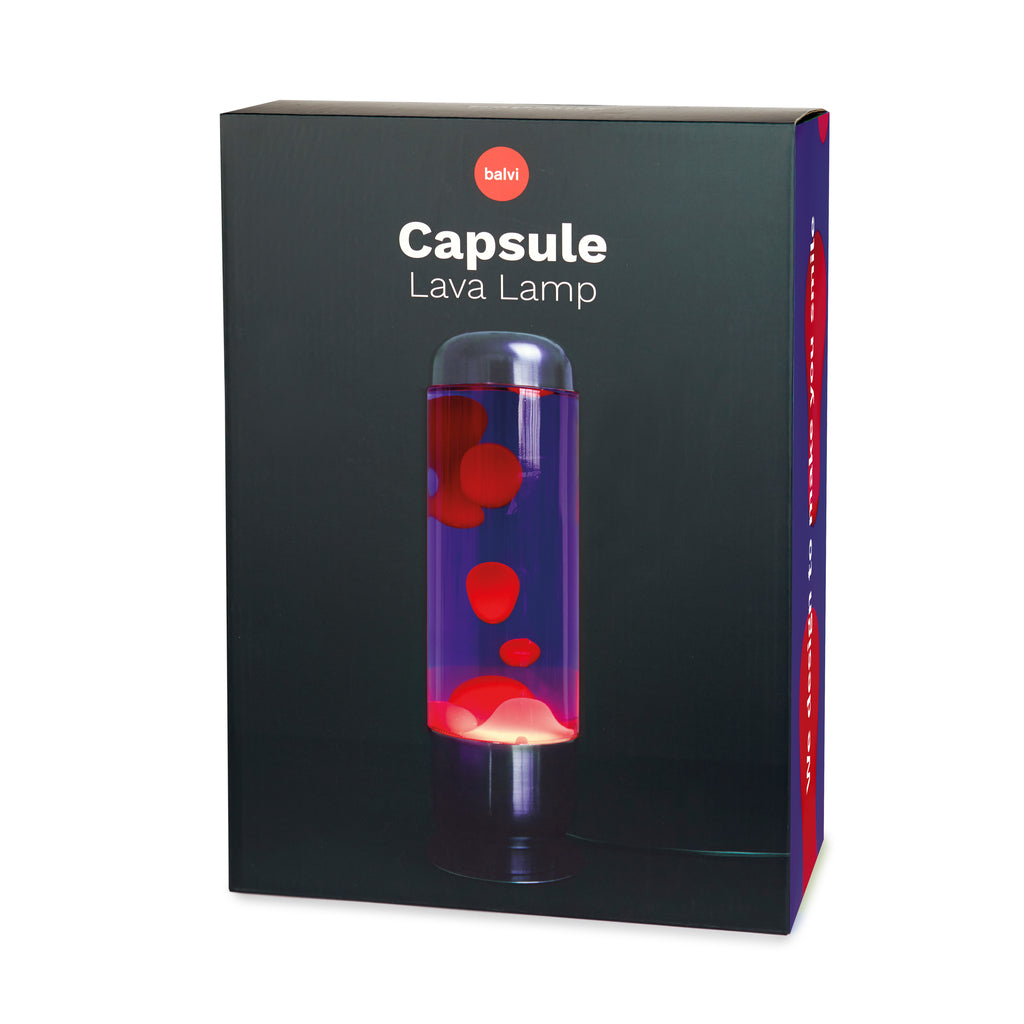 Lampe à lave Capsule - Violet/Rouge