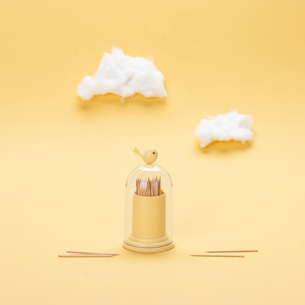 Porte-cure-dents & distributeur coton-tiges Birdie