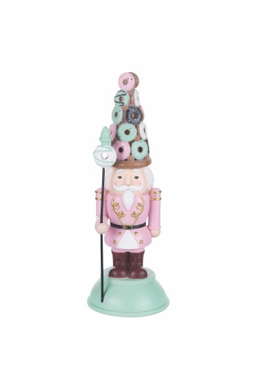 DONUT NUTCRACKER GREEN BASE 22 CM POLYRESIN - 2188099