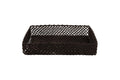 CROCHET BASKET 43x34x8 CM CHOCOLATE DARK BROWN - 2188365