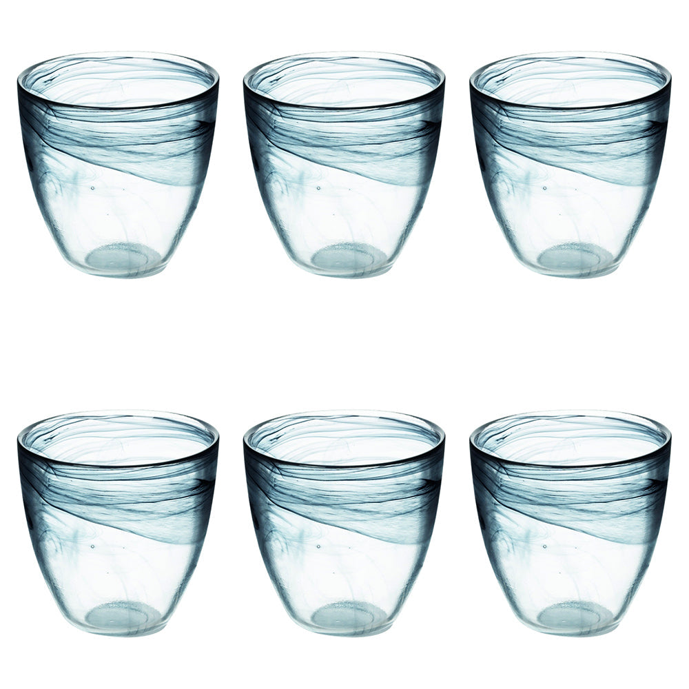 ALABASTER ROUNDED WATER GLASS 280ML BLACK - 2188561