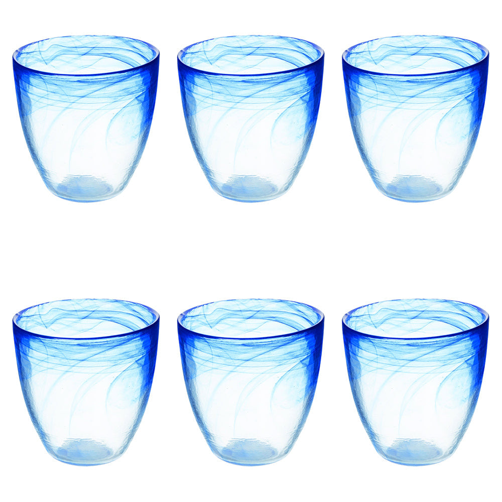 ALABASTER ROUNDED WATER GLASS 280ML COBALT BLUE - 2188563
