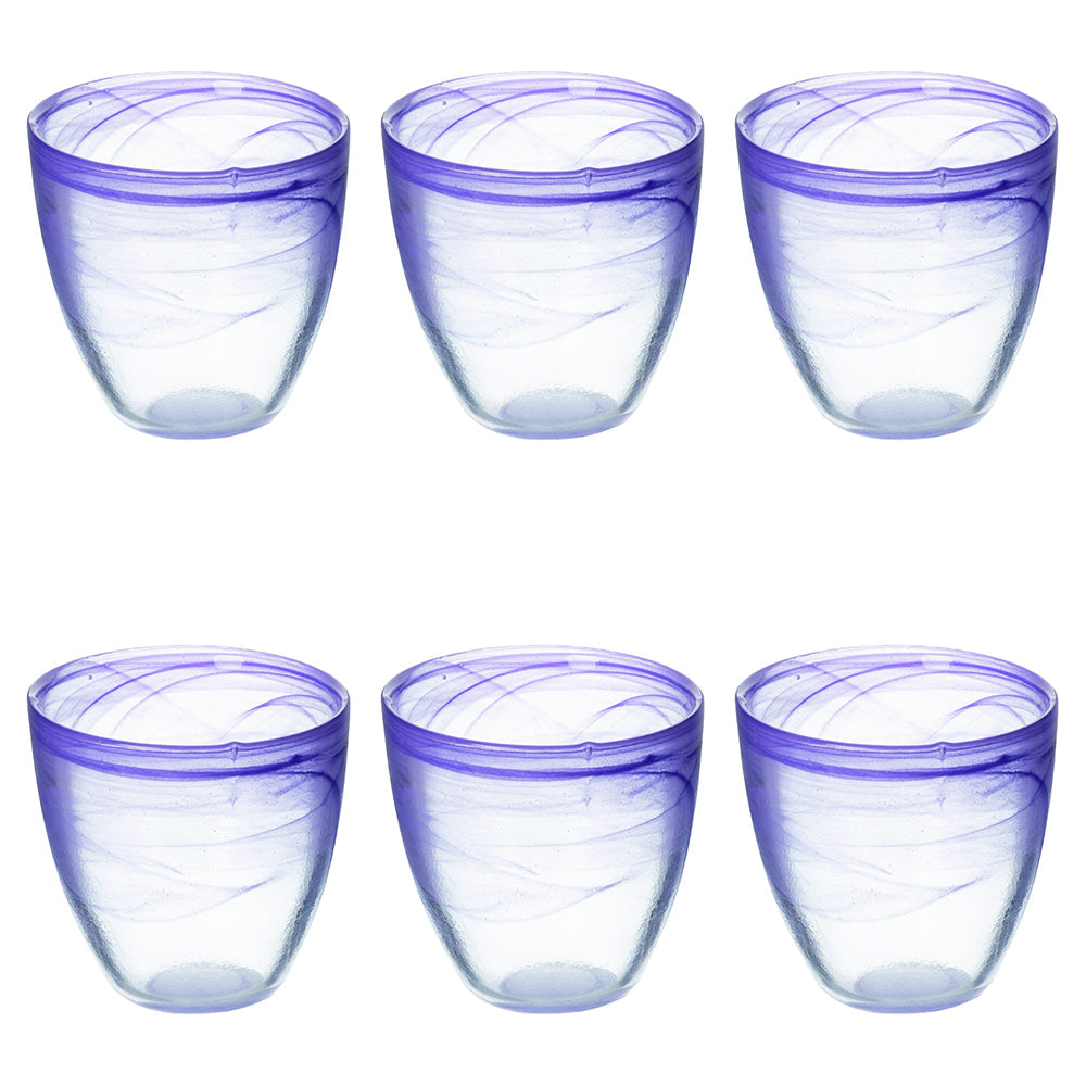 ALABASTER ROUNDED GLASS 280ML PURPLE - 2188564