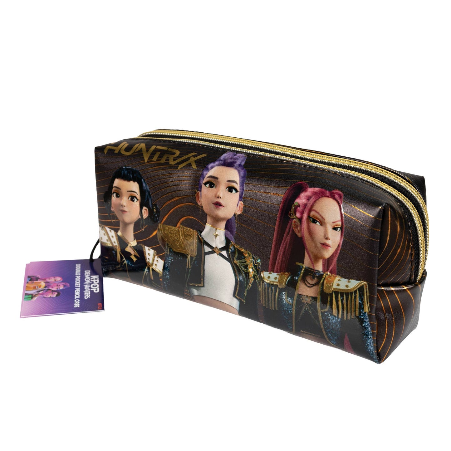 KPop Demon Hunters - pencil case - gold