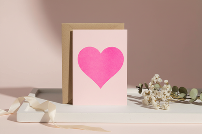 Valentine's Day Card - Pink Heart