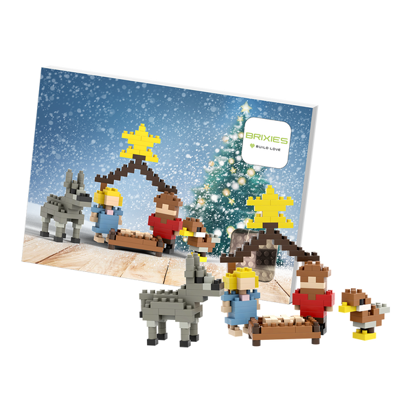 BRIXIES Postcard Nativity Scene