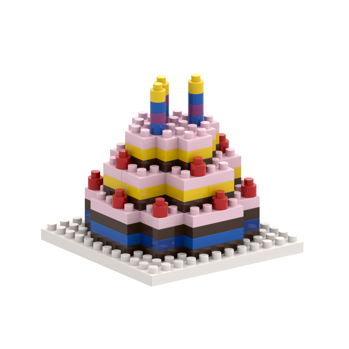 BRIXIES Birthday Cake Postcard