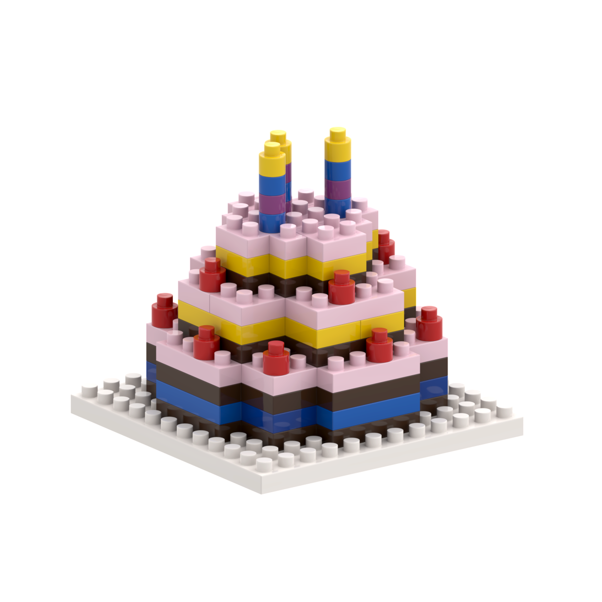 BRIXIES Birthday Cake Postcard