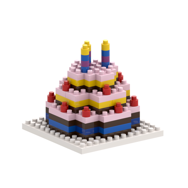 BRIXIES Birthday Cake Postcard