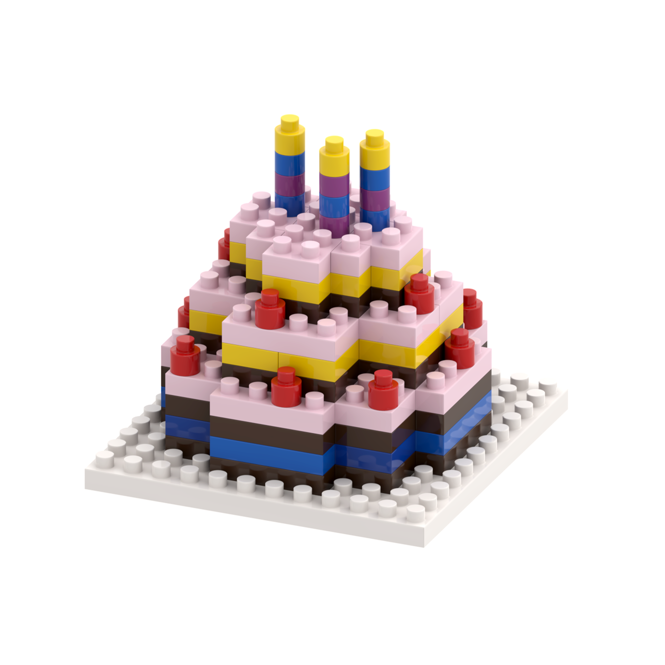 BRIXIES Birthday Cake Postcard