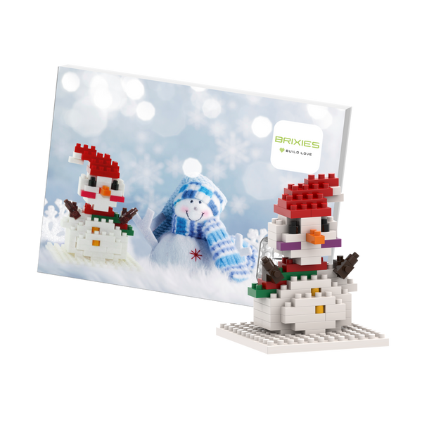 BRIXIES Snowman Postcard