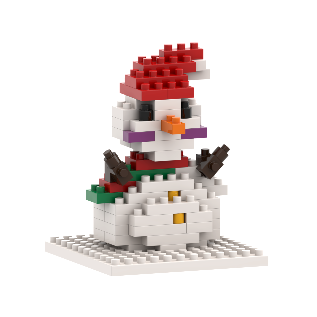 BRIXIES Postkarte Schneemann