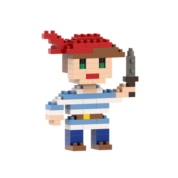 BRIXIES Pirate Postcard